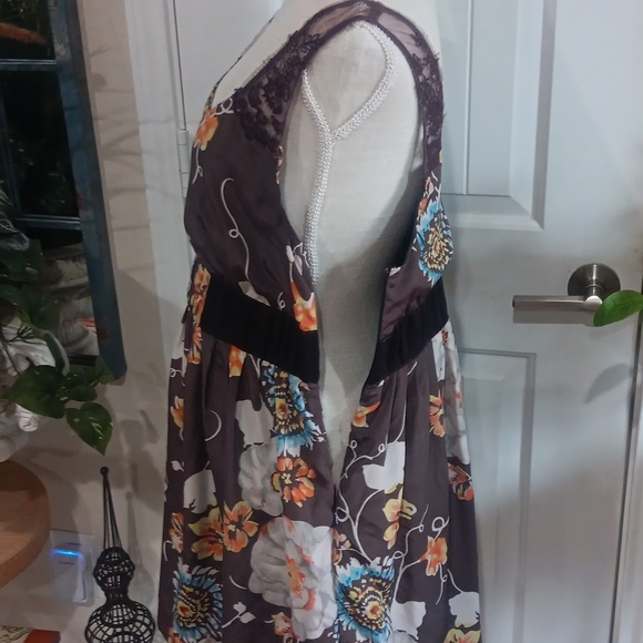 Free People Fit & Flare Floral BOHO Cottagcore Sun Dress - Picture 8 of 12